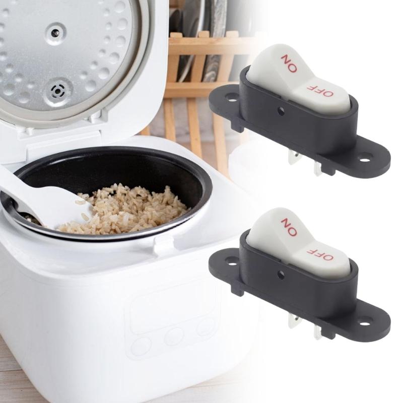 Small 2 Pin Electrical Switches Double Speed Control Waterproof Designs Two Ways Toggles Switches Ideal for Kitchen Appliances