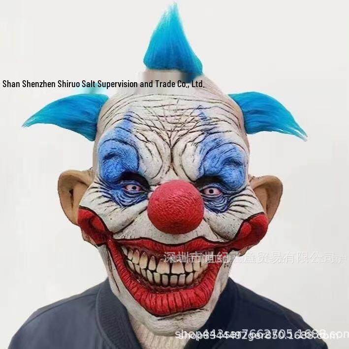 Jingle Jangle Demon Clown Mask - Halloween Ghost Face Headgear