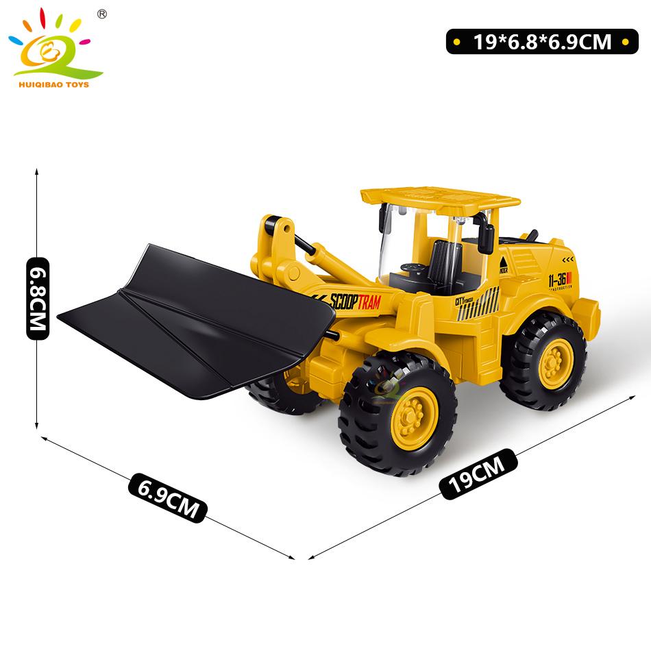Engineering Diecast Truck Model Excavator Crane Dump Car Garbage Vehicle Classic City Construction Children Toy for Boy