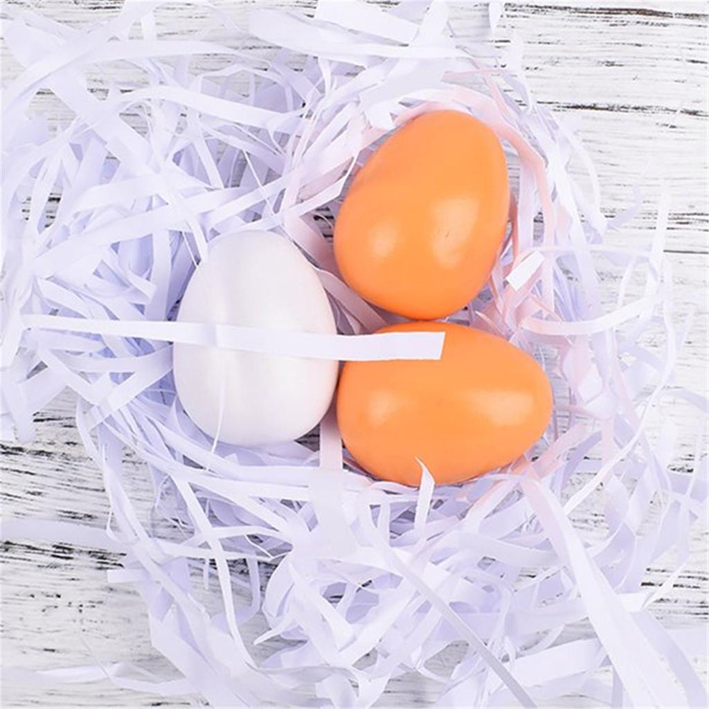 6PCS Realistic Eggs Toys Pretend Kitchen Toys Wooden Food Toy Educational Learning With Storage Box Creative Birthday Gift