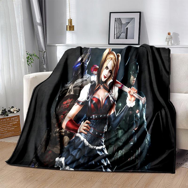 Harley Quinn & Batman: Gotham's Dynamic DuoPrint Blanket, Soft Blanket For Sofa Office Bed And Travelling Daughter Birthday Gift esj292