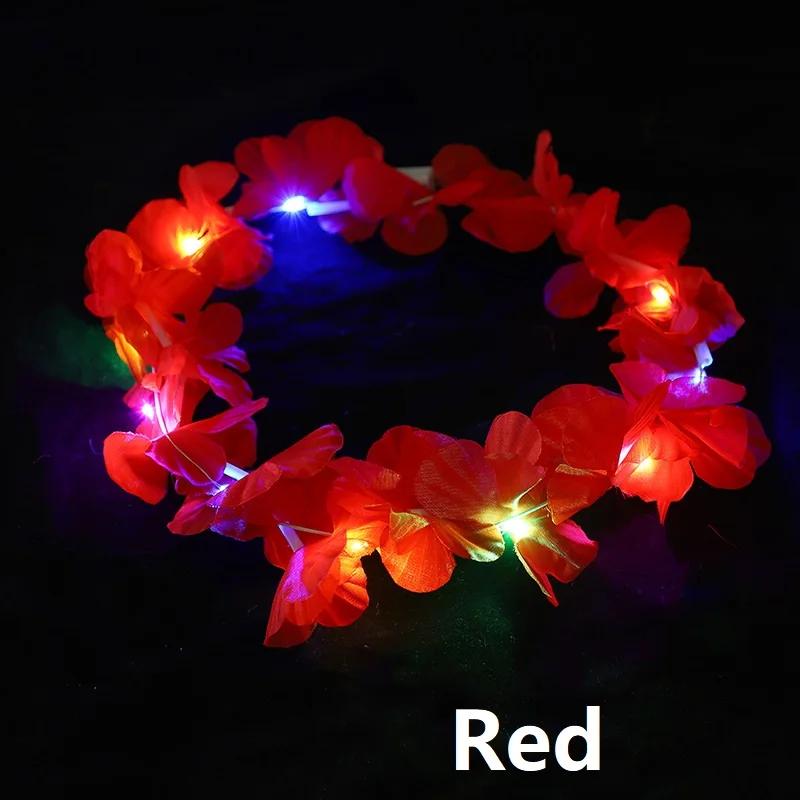 Lichtgevende Hoofdbanden Feest LED Hoofdband Bloemenkrans met LED Lichten Festival Feest Decoratie Lichtgevend in het Donker SG10