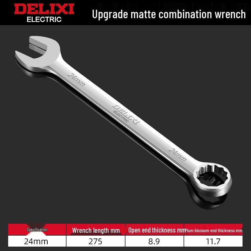 Delixi No. 10-13 Open-End Box-End Double-Ended Wrench Set