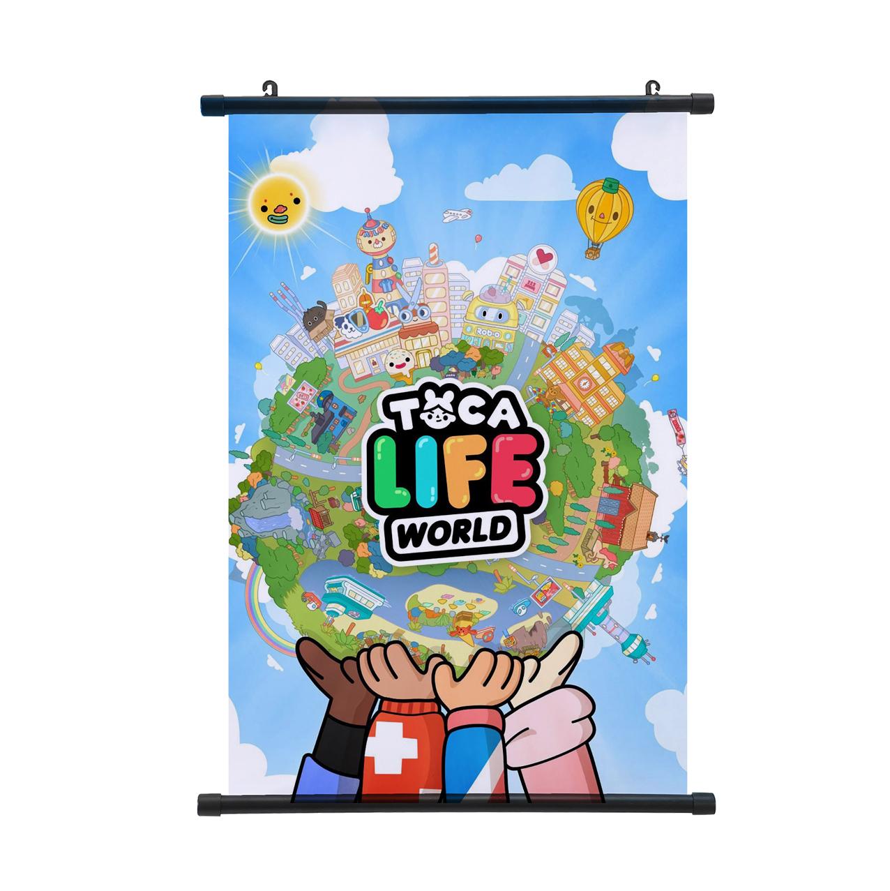 

Плакат Toca Life World Настенный свиток Toca Boca Домашний декор Подвесная картина Популярный узор Плакат 40*60cm