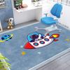Soft Kids Cartoon Rug Spaceman Design Playroom Carpet Non Slip Floor Mat for Children Bedroom Living Room Nursery