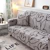 Non?slip Elastic Printing Dustproof Slipcover Sofa Cover Cushion Cover (For 4 People Couch)
