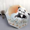 1 Stück Automatisches Öffnungs-/Schließschirm mit praktischem Dreifachdesign, 8 Eisenrippen, Outdoor, Ideales Geschenk für Fans, Reisende, Tägliche Nutzung, Geeignet