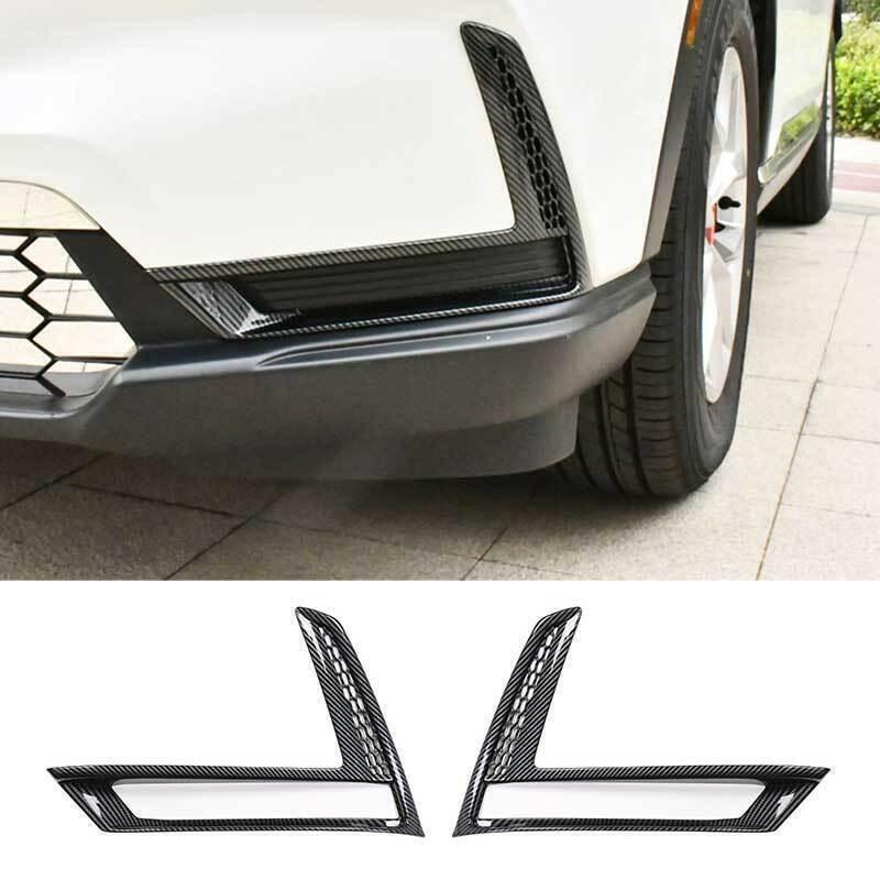 For Honda CRV CR-V 2023-2024 Carbon Fiber Front Fog Light Eyelid Molding Trim