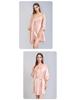 Silk Pajama Dress & Robe Set: 100% Mulberry Silk Two-Piece Camisole Dress with Morning Robe