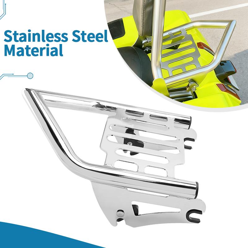 Chrome Motorcycle Detachable Stealth Luggage Rack For Harley Touring Street Glide Road King Road Glide Electra Glide 2009-2025