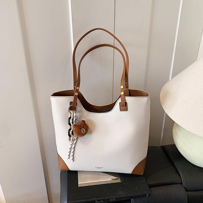 

Retro commuter shoulder tote bag women s summer new fashionable large-capacity casual versatile handbag