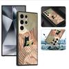 Hülle für Samsung Galaxy S26 S20 S23 S21 FE S10 S9 S25 Ultra S24 Plus Note 20 Ultra 8 9 10 Funda Handyhülle Cartoon Gitter Katze