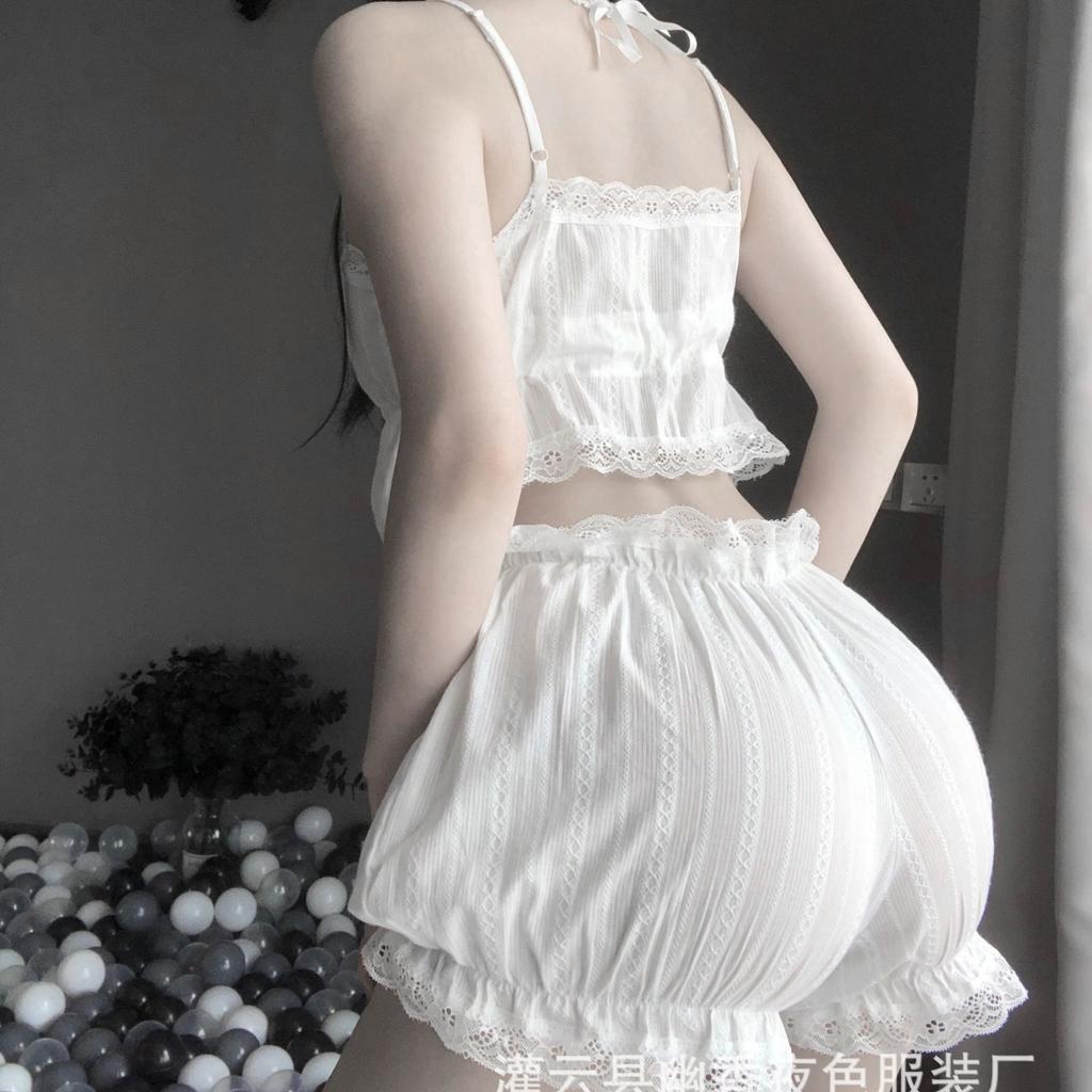 Beautiful French Court Retro Erotic Underwear Private Pajamas Lace Photo Sexy Loungewear