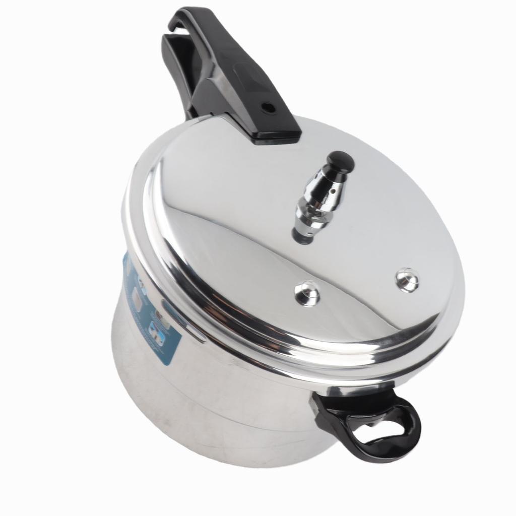 Pressure Cooker 5L Aluminum Alloy Explosion Proof Fast Cooking Canning Cooker Pot with Steam Rack for Gas Electric