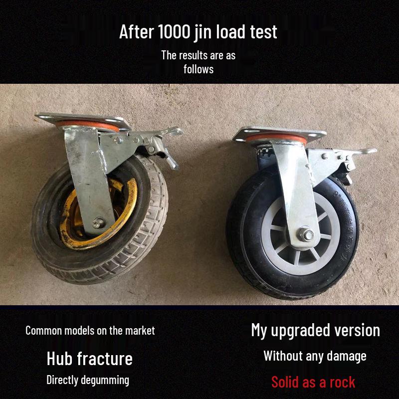 Těžká tichá otočná kolečka (2-8 palců) pro vozíky a malé ruční vozíky