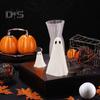 2 Pcs Halloween Ghost Figurine Resin Ghost Sculpture Cute White Ghost Statue Home Table Centerpieces Mini Ghost Ornament for Kitchen Shelf Fireplace