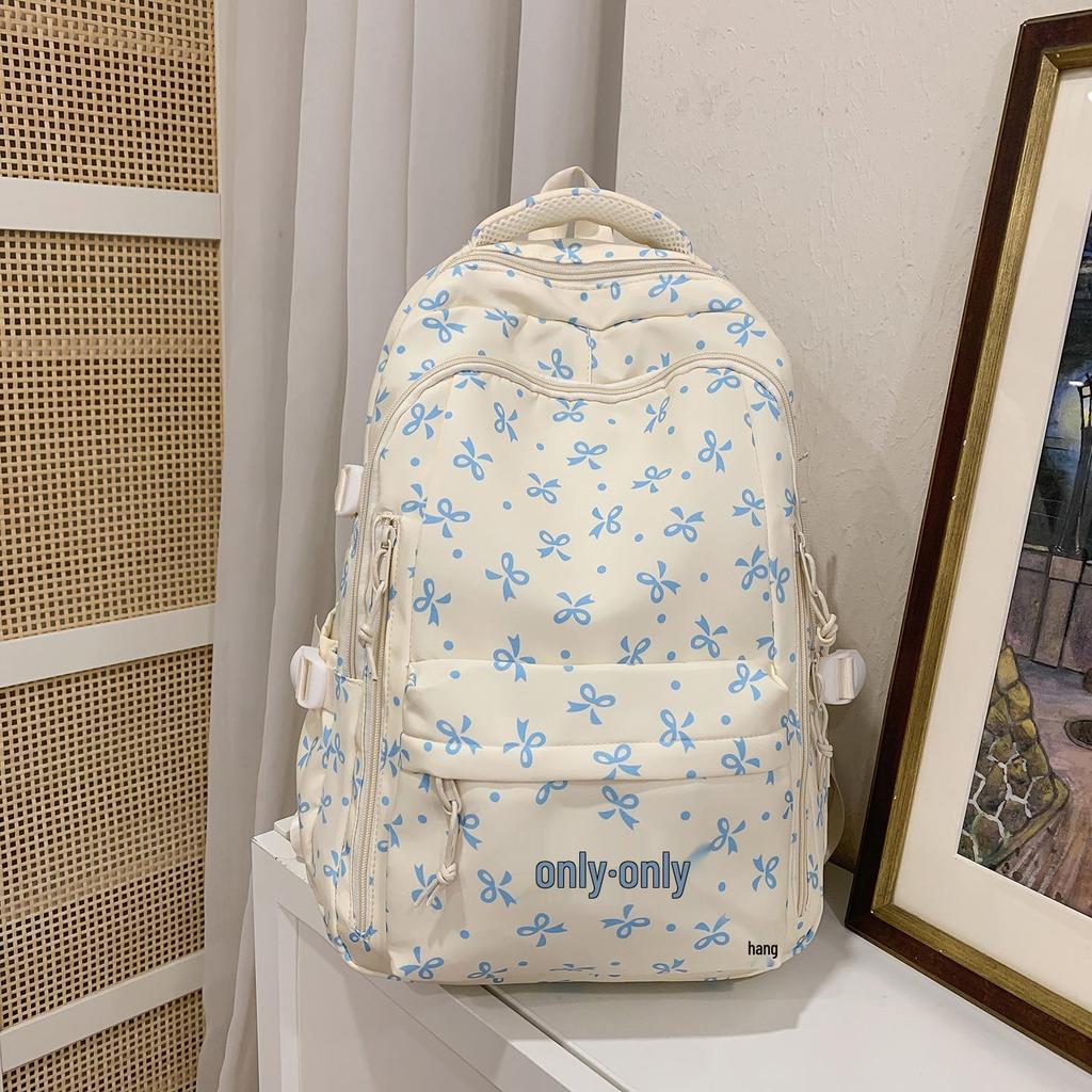 Floral Sweet Backpack for Women: Large Capacity, Ideal for School - Suitable for Junior High and Elementary Students