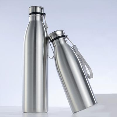 Stainless Steel Water Kettle with Leak-Proof Spiral Lid Food Grade BPA-Free Corrosion Resistant Dishwasher Safe Drink Container Sports Bottle