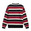 Li Ning Sports Life Collection Fleece Lined Thermal Crew Neck Color Block Stripes Couple Sweatshirt Unisex AWDVD31-10