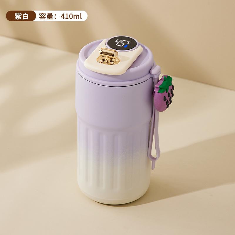 450ml Thermos Bottle Smart Display Vacuum Cup Office Coffee Cup Business Portable Temperature 316 Stainless Steel Thermal Mug