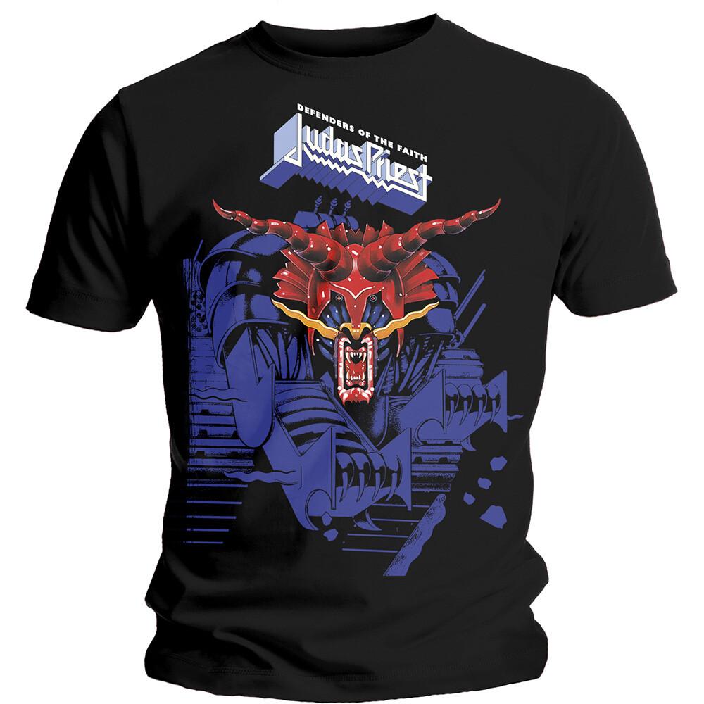 Judas Priest 'Defenders Of The Faith Blue' Black T shirt - NEW Unisex T-Shirt