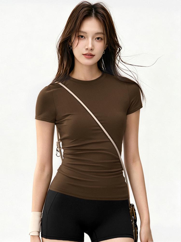 Women's Quick Dry Slim Fit Sports T-Shirt - Short Sleeve for Running, Yoga & Fitness