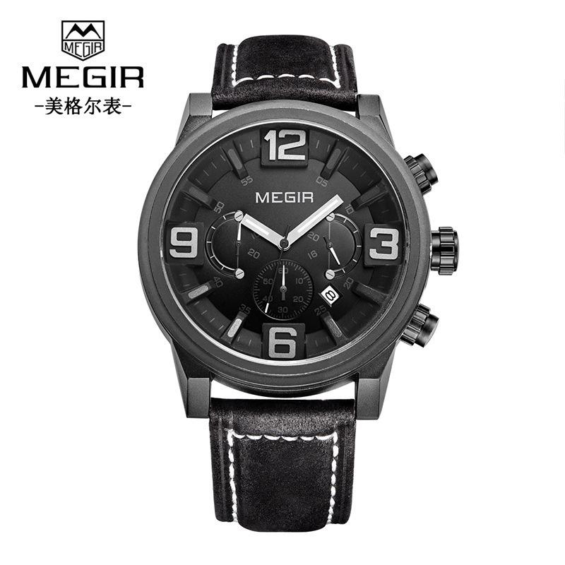 Men S Watch Three-Eye Luminous Men S Watch Waterproof Sports Watch Watch 3010G