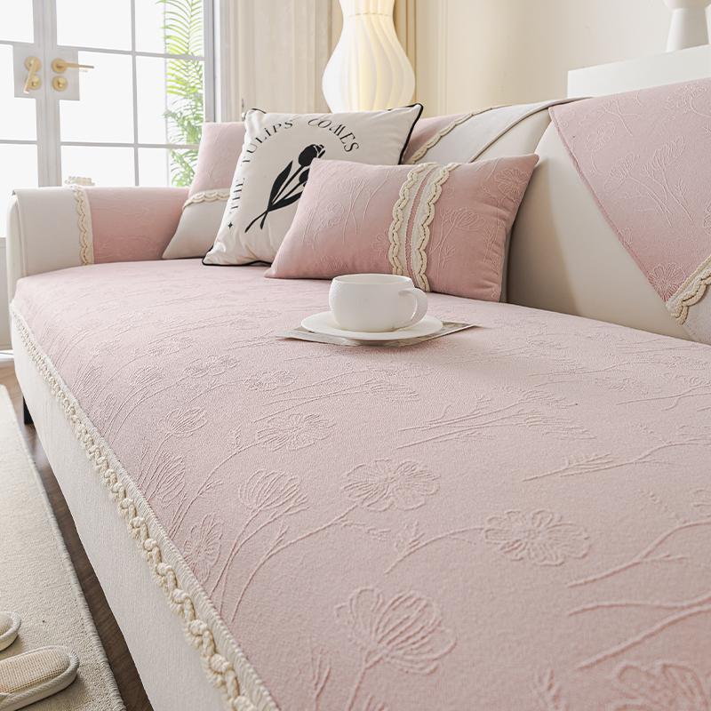 Autumn Living Room Sofa Non-slip Lacework Sofa Cushion Couch Covers Mat Slipcover Funda Sofa Mats Cojines