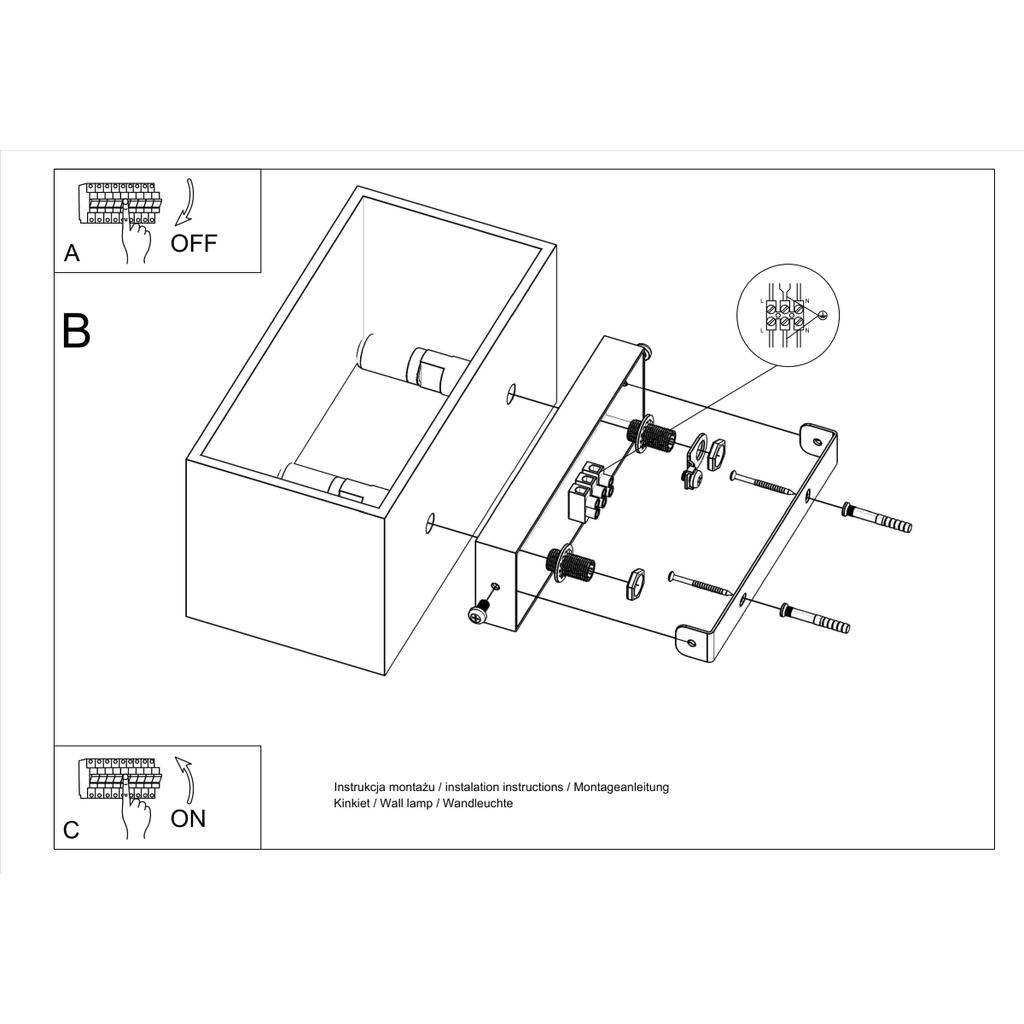 Kinkiet Quad 2 G9 Biały Alu Sollux Sl.0525