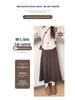 2026 Herbst/Winter High-Waist Kaffee Midi-Rock - Vielseitiger A-Linien-Schnitt mit einem figurschmeichelnden breiten Saumdesign