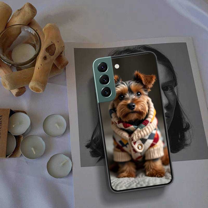 Yorkshire Terrier Dog Phone Case For Samsung Galaxy S22 S25 Ultra S21 S10 Plus S26 Edge S20 S23 S24 FE Cover Silicone Soft T