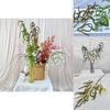 Faux Salicaceae With Soft Plastic Leaves For Indoor Decoration And Event Styling