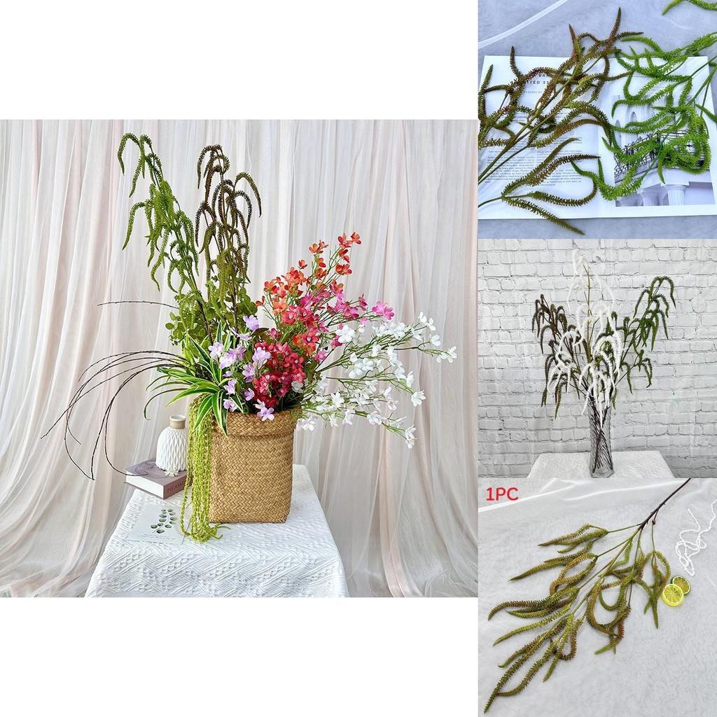 Faux Salicaceae With Soft Plastic Leaves For Indoor Decoration And Event Styling