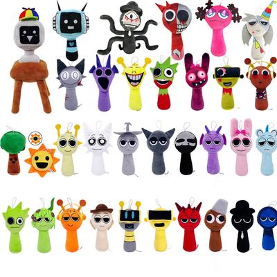 Non-Toxic 38Styles Sprunki Plush Toys Sprunki Plush Doll Sprunki Game Pillow Kids Birthday Gifts Stuffed Dolls Christmas Gift