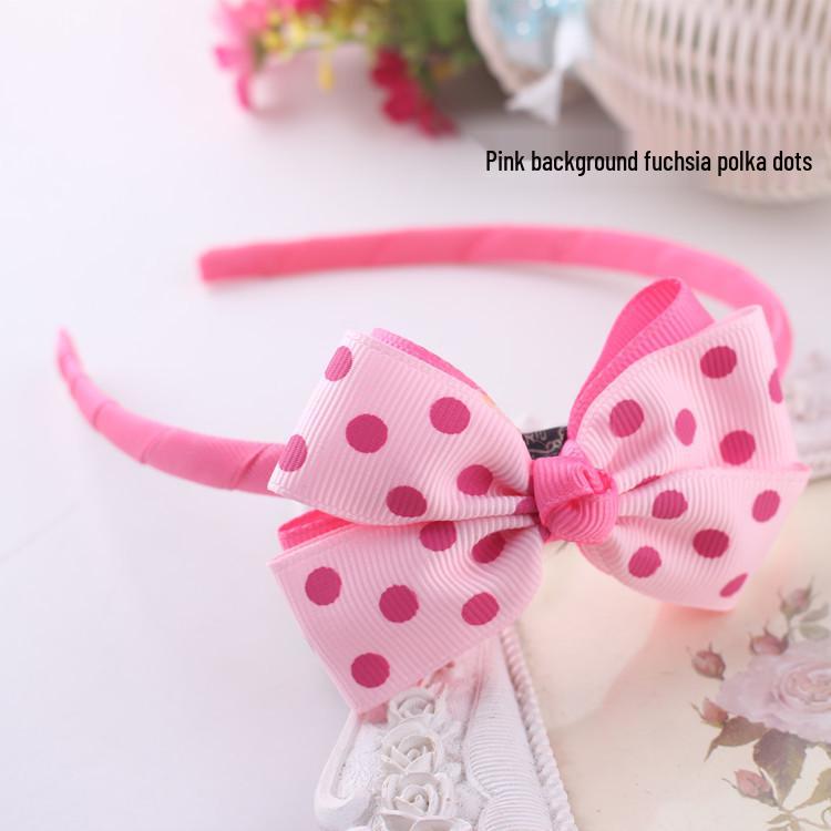 

Popular Children s Plaid Bow Headband - Korean Style, Non-Slip Hair Accessory
