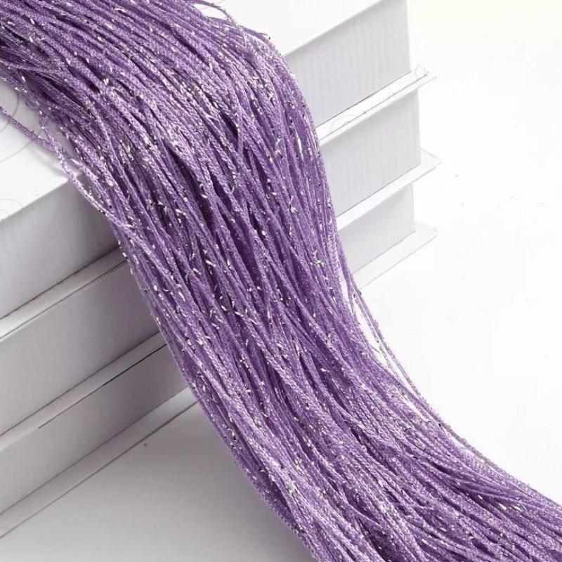 100x200CM Living Room String Curtain Shiny Tassel Silver Line Cortinas Solid Color Window Home Door Divider Curtain