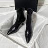 Sharp pointed slim high heels winter 2026 new size 43 women's boots fashion new brown women's boots