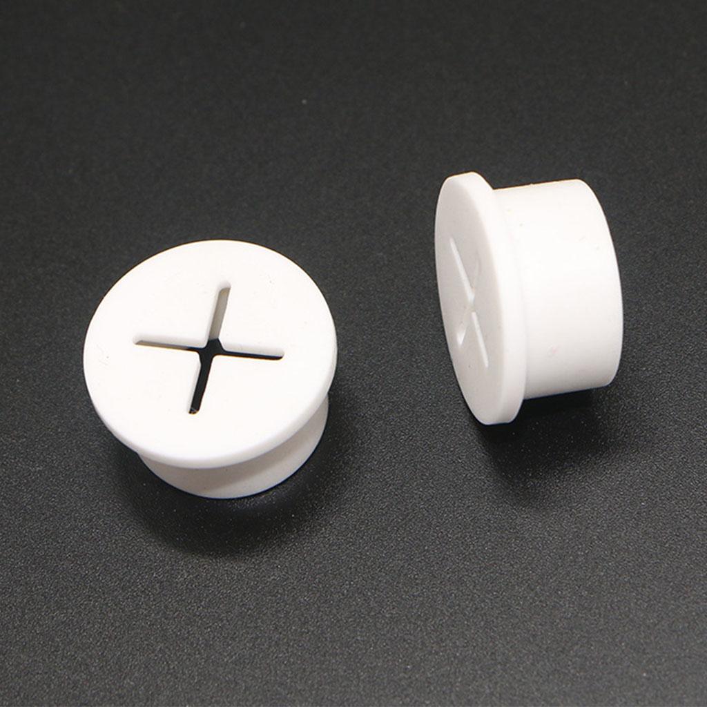10 Pcs Flexible Wire Rubber Grommets Rubber Cable Cord Grommet for Desk Table Console Furnitures Hole Cover Dustproof