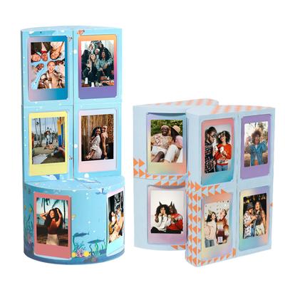 Changeable and Creative Photo Frame Cube Photo Frame for 3" Picture Table Decorations Easy To Use and Display Frame