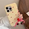 Ins Cherry Pendant for Apple 17 Phone Case 15Pro Max Cute Girl for IPhone 14 All Inclusive 13
