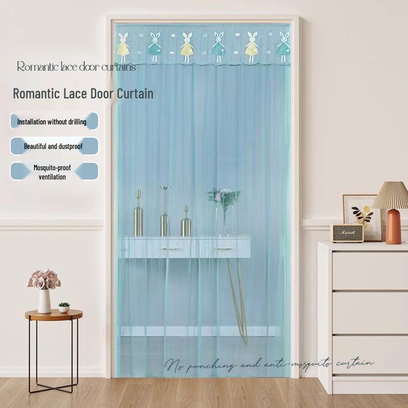 Magnetic No-Drill Anti-Mosquito Door Curtain with Automatic Closing