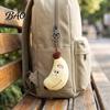 Kawaii Banana Bag Pendant Cute Plush Keychain, Soft Stuffed Fruit Adorable Keychain with Embroidered Face, Cartoon Charm for Backpack Vivid Expression