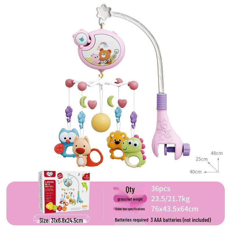 Multifunctional Rotating Music Crib Mobile – Soothing Toy for Newborns