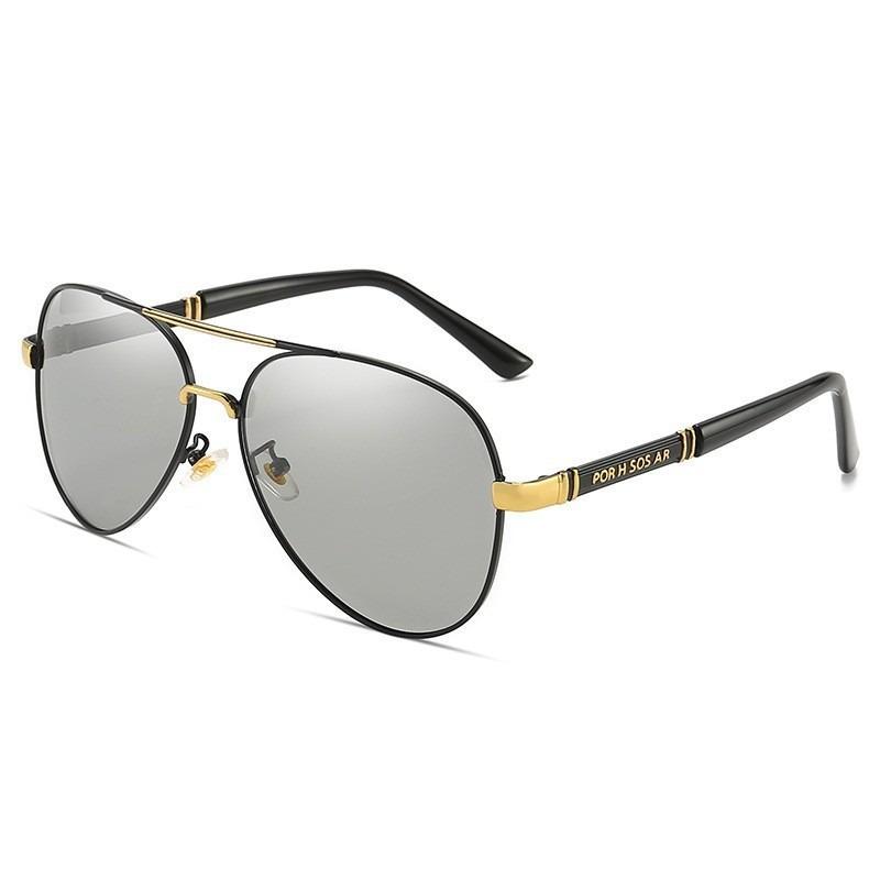 New Polarized Sunglasses Men's Metal Sunglasses Toad Mirrors Driving Mirrors Retro Large Frame Glasses