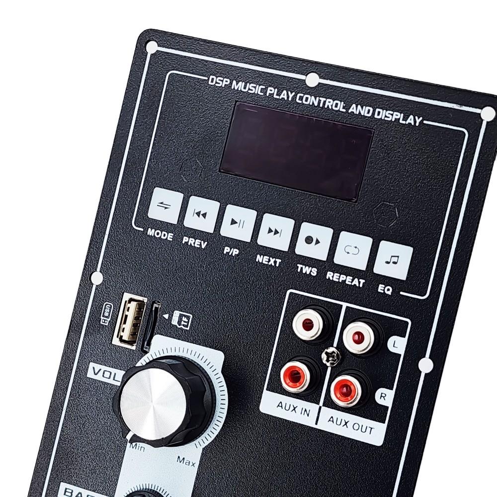 12V 80W Amplifier Board Square Dance Speaker Amplifier Support Bluetooth AUX TF-Card U-Disk Recording 6-12Inch Speaker