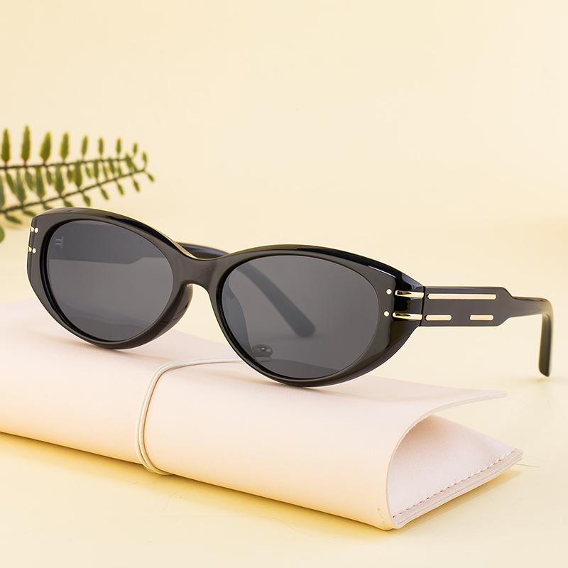 JYL TS Women's Korean Oval Polarized - Unique Street Style Sun Shades DL-D7529