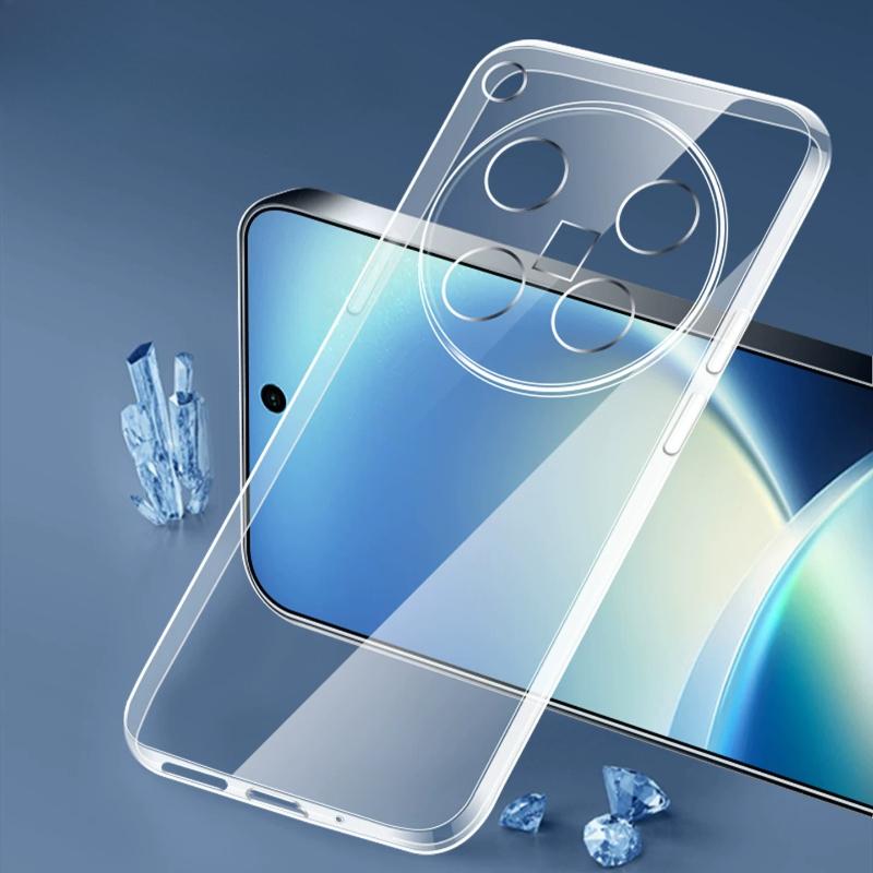 For Vivo X500 Pro Max Transparent TPU Phone Case for VivoX500 X500Pro Max Clear Silicone Soft Cover Protective Back Shell