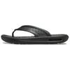 Comfortable Minimalist Fashion Anti-Friction Flip Flops Unisex Footwear Black 211101-001