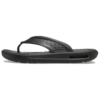 Comfortable Minimalist Fashion Anti-Friction Flip Flops Unisex Footwear Black 211101-001
