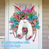Electric Easter Bunny Wreaths for Front Door for Outside Wall Window Spring Party Supplies